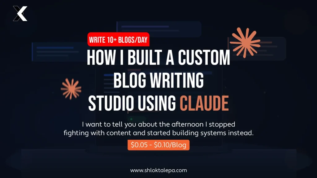 How I Built a Custom Blog Studio Using Claude